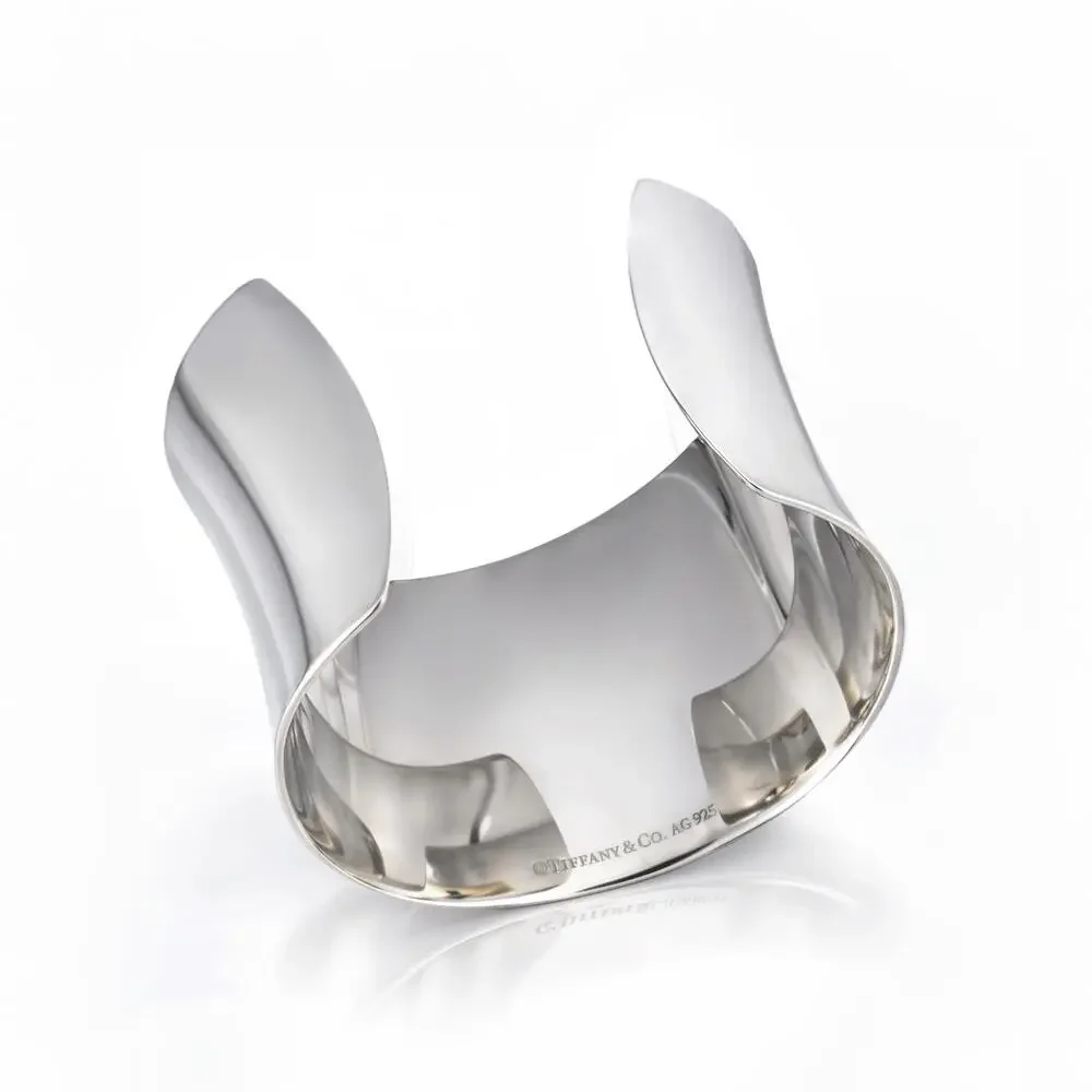 Tiffany & Co Wide 1837 Sterling Silver Cuff Bracelet